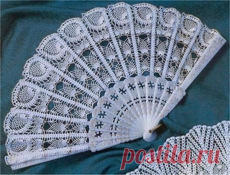 Вязаный веер - стильный аксессуар!