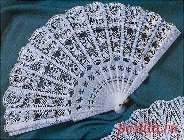 Вязаный веер - стильный аксессуар!