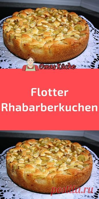 Flotter Rhabarberkuchen