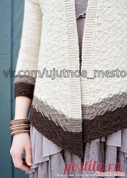 Кардиган спицами 