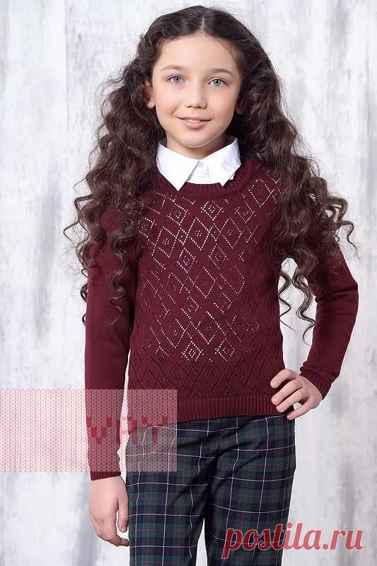 Школьная форма от марки VAY. Школьный джемпер для девочек от VAY (артикул 757), цветовое решение бордо. Ещё больше школьной формы марки ВЭЙ на наших сайтах. Официальное представительство бренда VAY: купить в розницу в магазине Согревай.ру https://www.sogrevay.ru, оптовые закупки на Ньювэй.ру https://www.newvay.ru