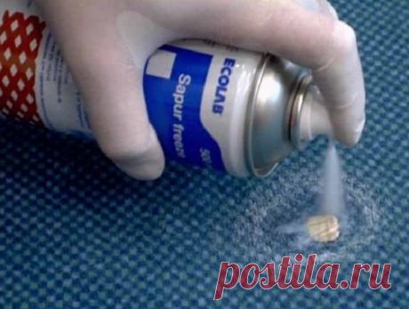 Как удалить жвачку