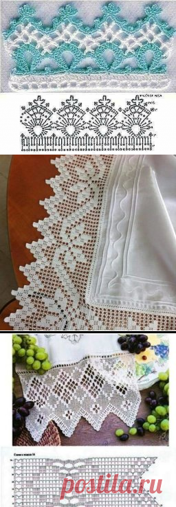 Ажурная кайма крючком