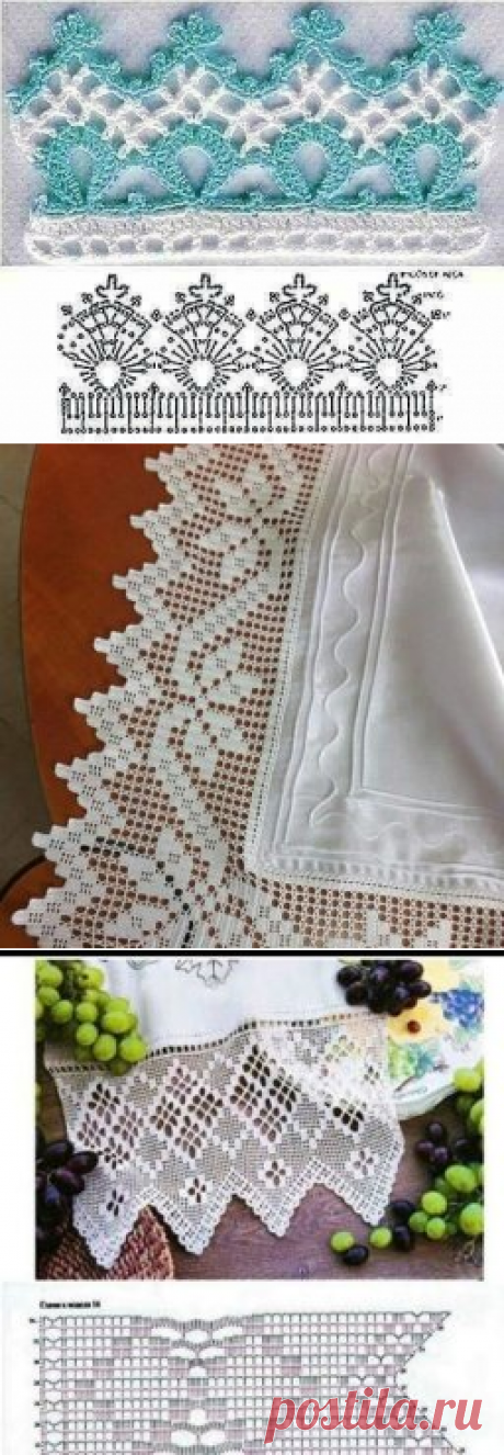 Ажурная кайма крючком