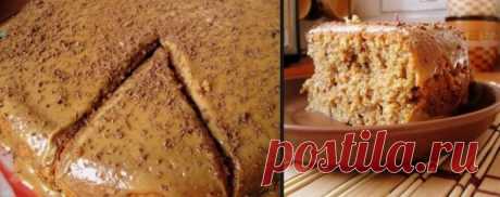 ​Кофейный пирог "Из того, что есть в холодильнике"