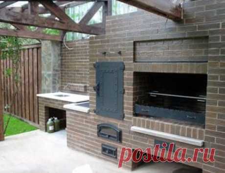 Барбекю, мангал, коптильня. Строительство, кладка