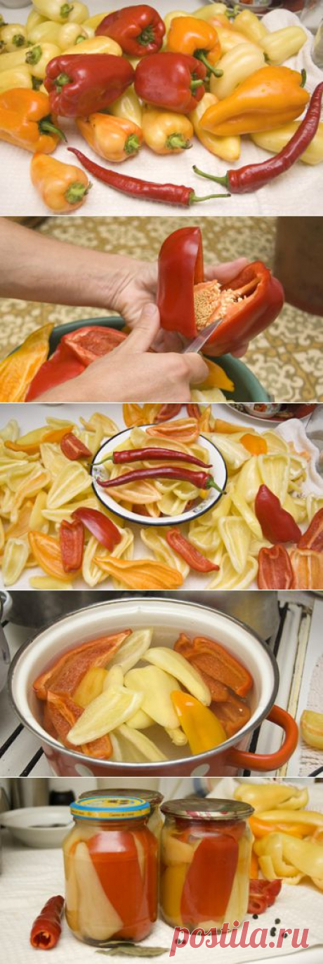Вкусный маринованный болгарский перец. Маринуем дома. - пошаговый рецепт с фото