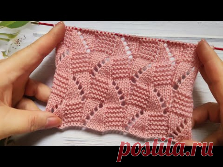 Checker Knit Stitch | Schachbrettmuster stricken | Punto Scacchiera ai ferri| Point de Damier Tricot