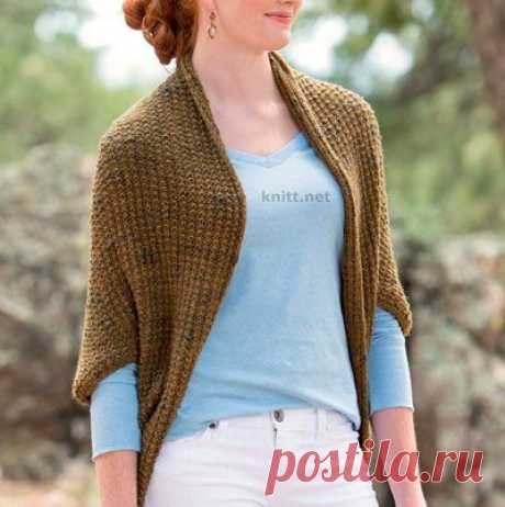 Шраг горчичного цвета | knitt.net