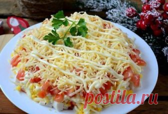 Лучший салат с крабовыми палочками — полный восторг!