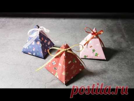 Origami Triangle Box Instructions | Gift Box DIY | 禮品盒折紙，禮品包裝，禮物盒子 | 折り紙 箱 | 使える三角ボックスの簡単な作り方