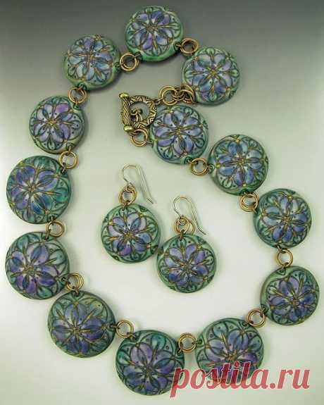 (11) amazing texture to polymer clay beads by Barb Fajardo (rubarb04 on Flickr) | Polymer Clay