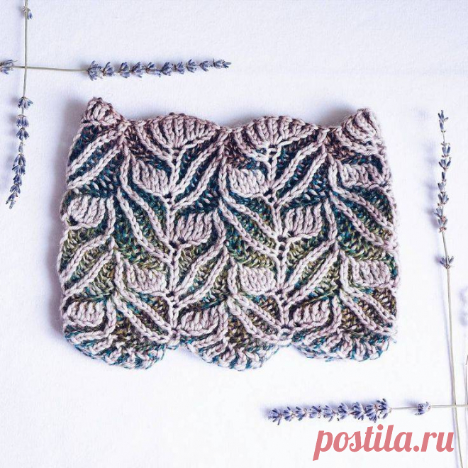 Вязание в технике бриошь и узор бриошь, brioche knitting, техника brioche knitting для начинающих видео