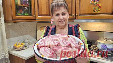 Свиная грудинка вкуснее любой ветчины и котлет! Знаменитая закуска. | На кухне у Любани | Дзен
