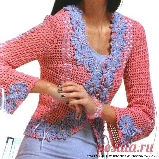 КОФТОЧКА ФИЛЕЙКА КРЮЧКОМ.