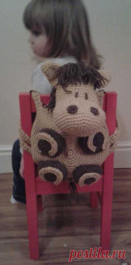 Horse Crochet Pattern Backpack Bag Rucksack von PeachUnicornCrochet