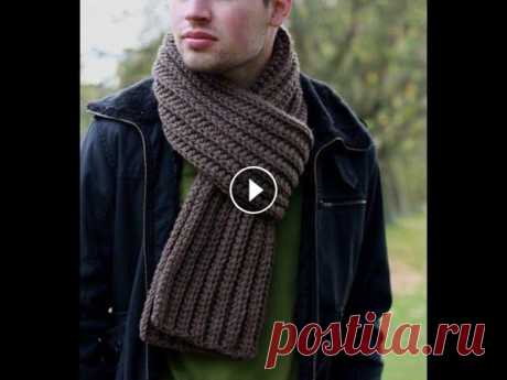 КАК СВЯЗАТЬ МУЖСКОЙ ШАРФ крючком. МК. / Crochet Scarf В этом мастер - классе, показываю как связать простой красивый мужской шарф. Помощь каналу карта сбербанка 2202 2025 2572 1860...