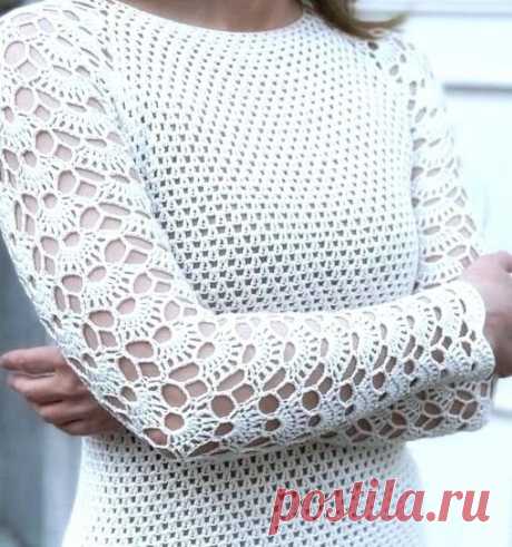 Джемпер крючком