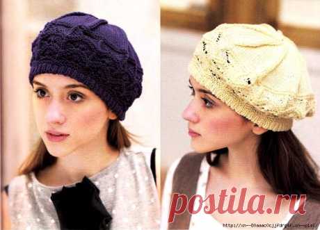 Шапочки спицами - САМОБРАНОЧКА рукодельницам, мастерицам