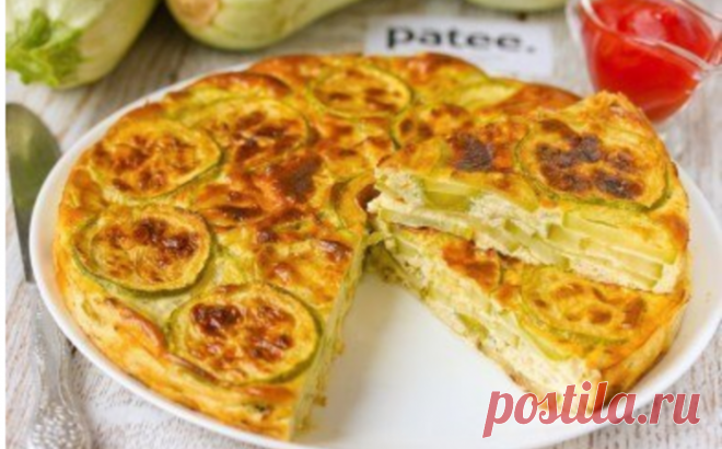 Овощной тортик — Запеканка из нежнейших кабачков