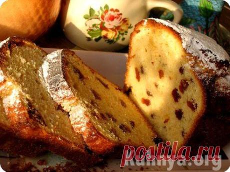 Творожный кекс с изюмом - рецепт | Кексы, маффины | Новогодние рецепты 2015