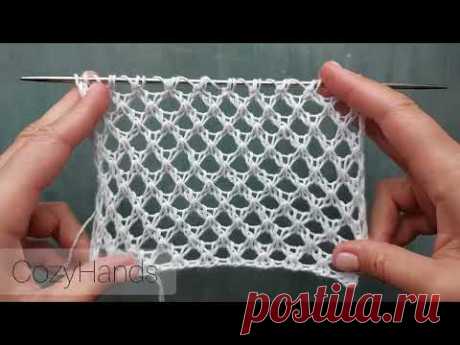 Оригинальная сетка спицами Звезды для джемперов, туник