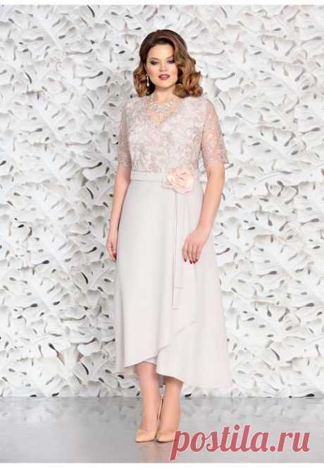 Платья для полных девушек белорусского бренда Mira Fashion весна-лето 2019 (60 фото)