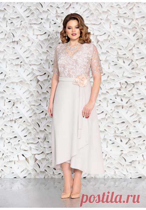 Платья для полных девушек белорусского бренда Mira Fashion весна-лето 2019 (60 фото)