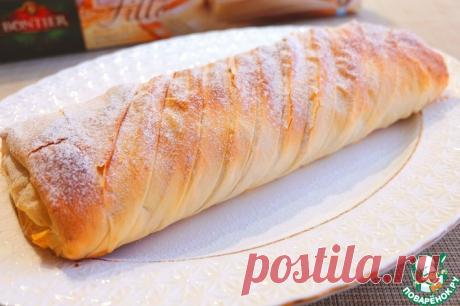 Штрудель "Плиссе яблочный" Кулинарный рецепт