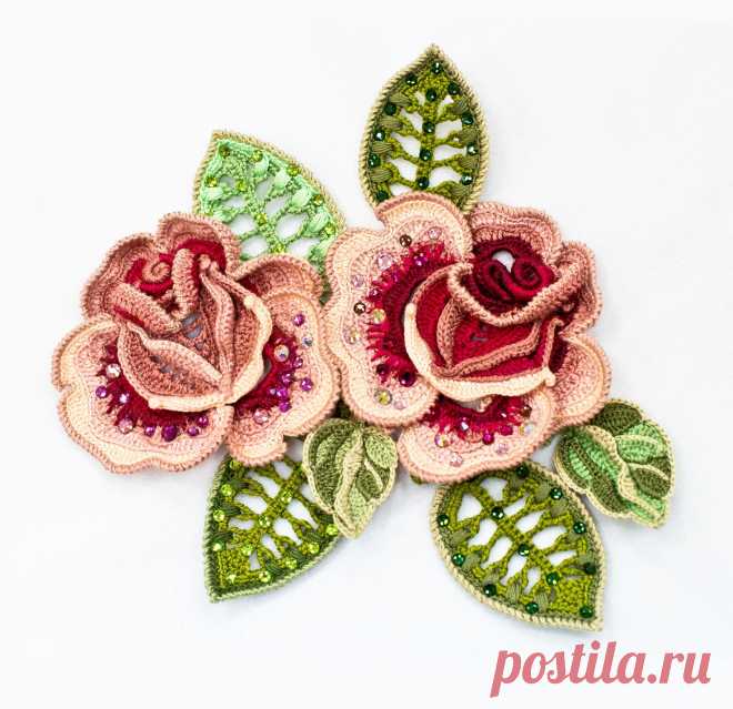 Мастер-класс на мотив «Пышная роза» из платья «Эдем» от Аси Вертен