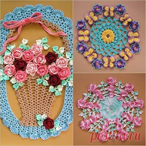 PDF Crochet Pattern More Vintage Floral Doilies от BellaCrochet