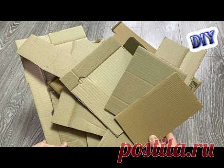 СДЕЛАЛ ТАКОЕ😱 ИЗ ОСТАТКОВ КАРТОНА🔊НЕ ВЫБРАСЫВАЙ КАРТОН В МУСОР!!!ПОДЕЛКИ ИЗ КАРТОНА СВОИМИ РУКАМИ