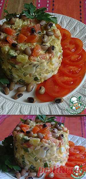 Нежный рыбный салат - кулинарный рецепт