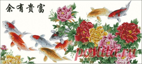 Сачать схему вышивки &quot;Fancy carp&quot;