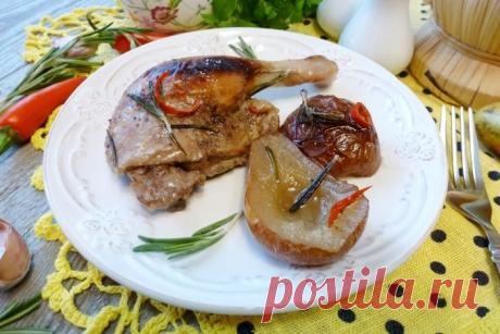 Запеченные утиные ножки «Дюшес» | Foodbook.su Запеченное утиное мясо - невероятно вкусная вещь! С чем только утку не запекают: яблоки, апельсины, вишня... Кисло-сладкие фрукты и ягоды только подчеркивают вкус утятины. Сегодня я предлагаю запечь