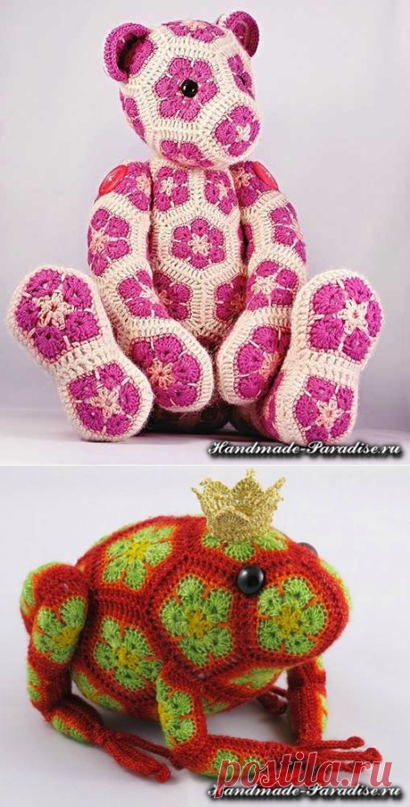 Игрушки крючком - африканский цветок. Мастер-класс - Handmade-Paradise