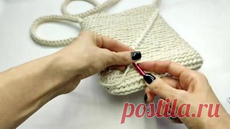 Сумка из хлопкового шнура