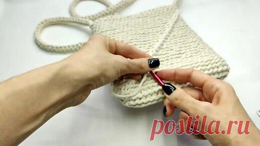 Сумка из хлопкового шнура