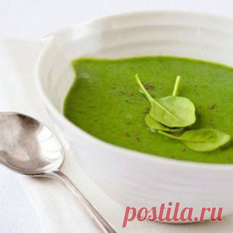 Суп — пюре из шпината