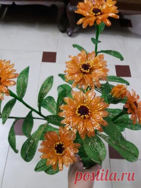 КАЛЕНДУЛА. автор мк Susan Leaf