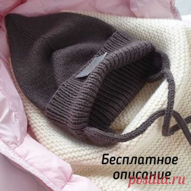 Чепчик для малыша (Вязание спицами) — Журнал Вдохновение Рукодельницы