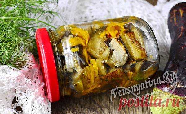 Маринованные баклажаны с морковью и чесноком на зиму: рецепт с фото Маринованные баклажаны с морковью и чесноком: пошаговый рецепт с фото с подробным описанием всех этапов приготовления консервации на зиму.