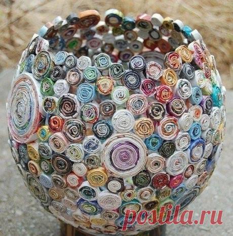 Предметы интерьера из старых глянцевых журналов