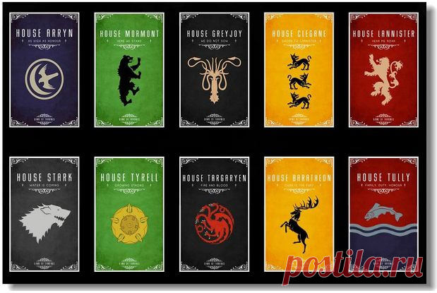 Купить игра престолов, game of thrones - постер, плакат, афиша №18 по низкой цене