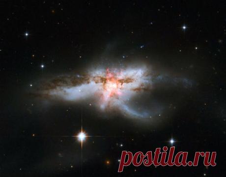 Космический телескоп Хаббл зрительно приблизил NGC 6240 | АСТРОновости