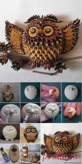 Рецепты соленого теста. Мастер-класс - сова из теста.