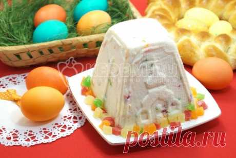 Заварная творожная пасха Заварная творожная пасха с цукатами, вкусное блюдо из творога для пасхального стола, которое любят как взрослые, так и дети.