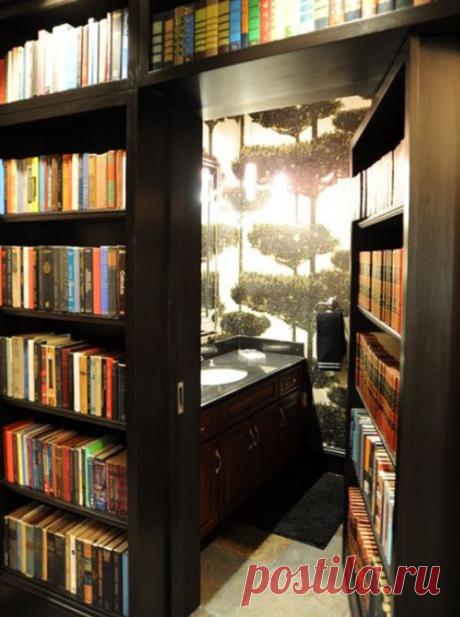 10 секретных дверей, скрывающихся за книжными полками — Роскошь и уют