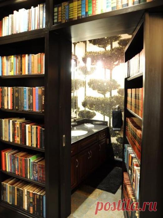 10 секретных дверей, скрывающихся за книжными полками — Роскошь и уют