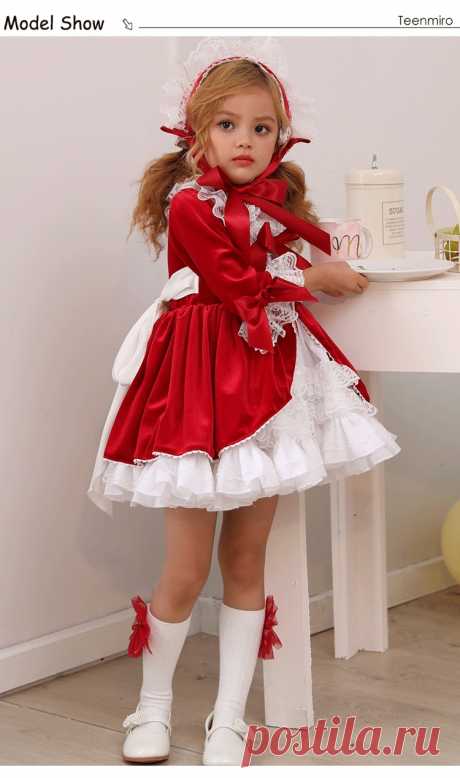 4 шт.; испанское платье; Королевские костюмы для девочек; Детские платья принцессы на свадьбу и День рождения; вечерние кружевные платья; Fille; Рождественская одежда для маленьких девочек-in Платья from Мать и ребенок on AliExpress - 11.11_Double 11_Singles' Day